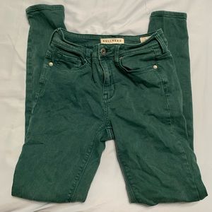 Bullhead High Rise Skinniest Jeans Green